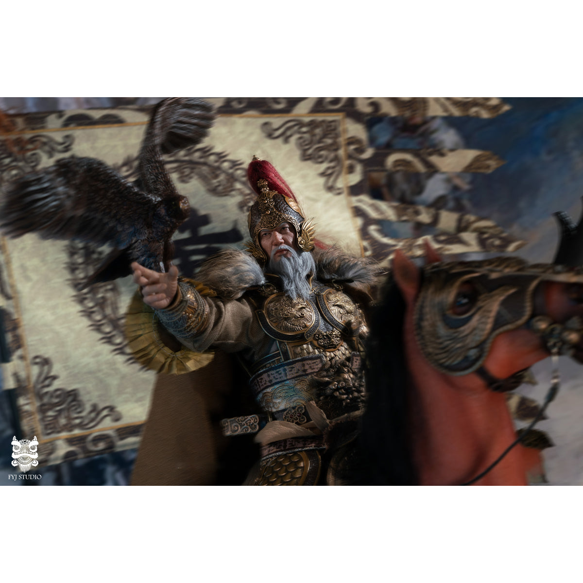 FYJ-STUDIO FYJ 002 Three Kingdoms General Of The Western Expedition Huang Zhong Bow And Arrow Falcon 1/6 Scale Action Figure