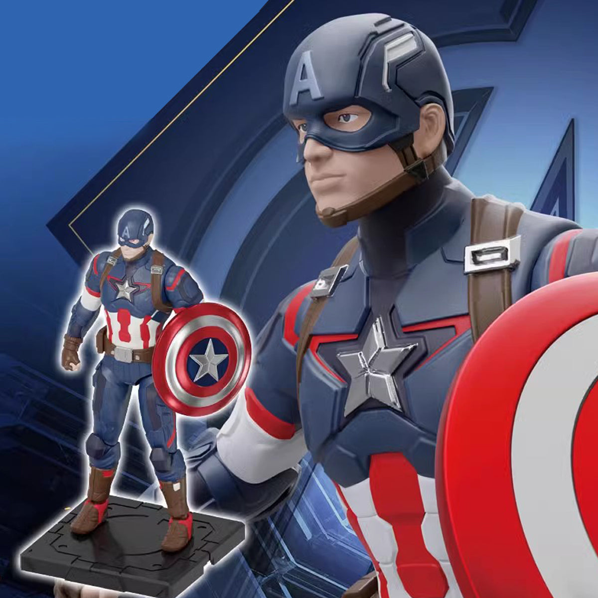 (Only Shipped to the UK) Fondjoy 1/12 Scale Infinity Saga Captain America MV24105 Assembly Model Kits