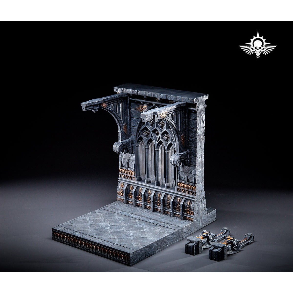 Xinglan Workshop, Steel Casting Double-sided Temple Corridor, Scene Base for Action Figurine