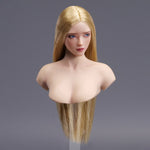 Escultura de cabeza femenina asiática con ojos móviles de YMTOYS - Lianxiang para figuras de acción