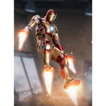 ZD Toys Anniversary Series Collectible Action Figure Full Set: Iron Man MK42, Illuminated Edition, 1:10 Scale Miniature