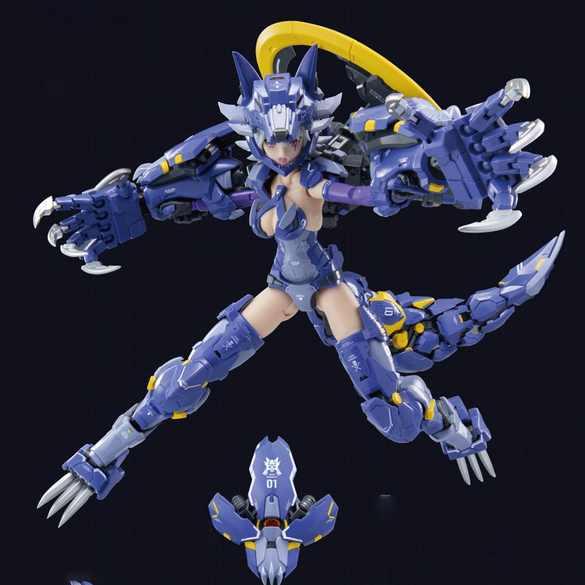 Eastern Model FENRIR Mecha Girl Wolf Girl 1/12 Scale Model Kit