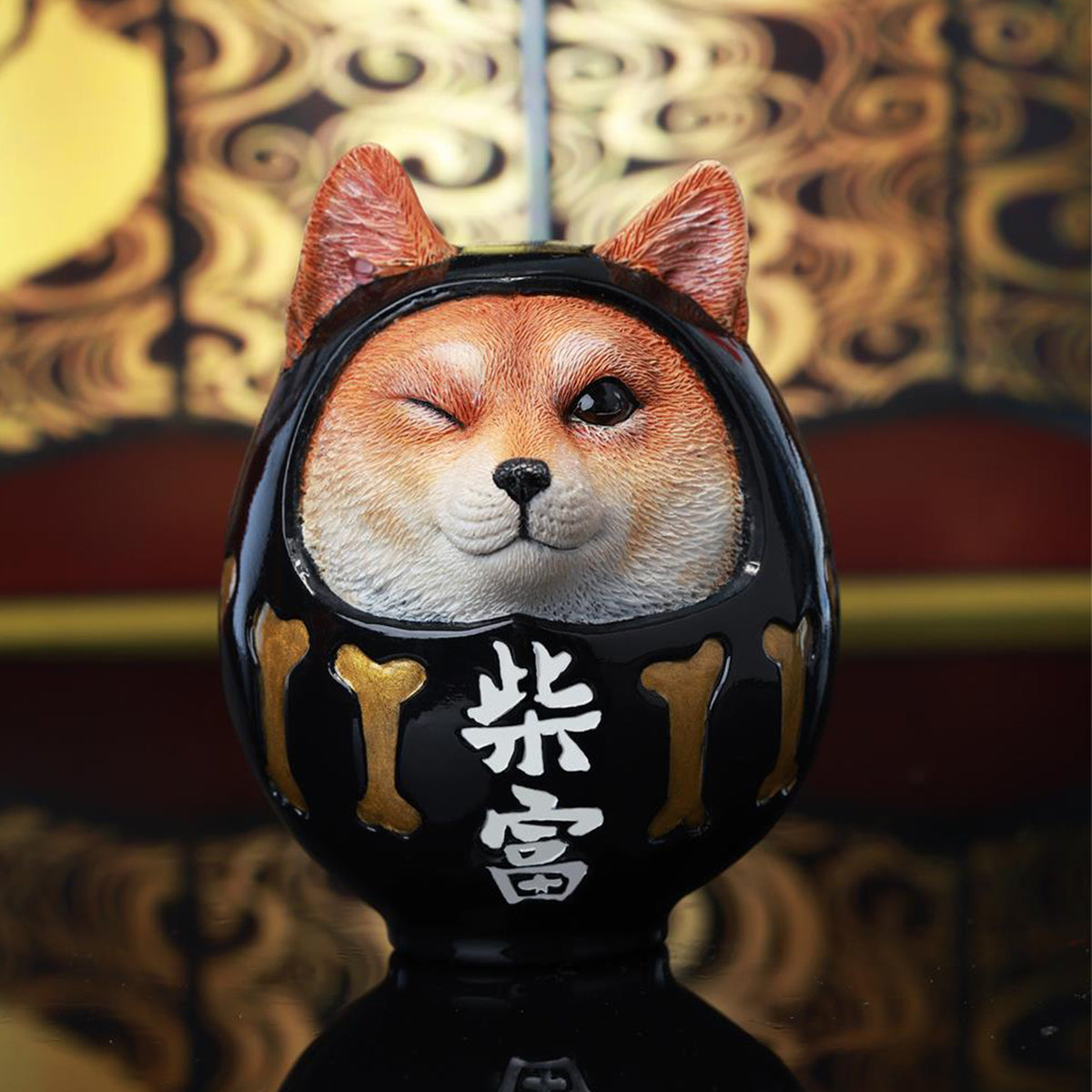 JXK Shiba Fortune Daruma Ver.C Collaboration Edition Animal Figurine