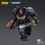 JOYTOY Warhammer 40,000 Black Templars Terminator with Power Fist and Assault Cannon & with Power Fist and Storm Bolter & with Power Sword and Storm Bolter Action Figure