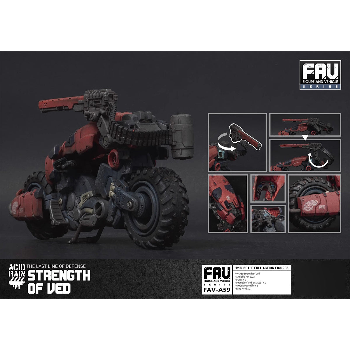 Figurine articulée Force de Ved Acid Rain World de TOY ALLIANCE
