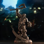 Blizzard Game World of Warcraft: Grommash Hellscream Art Bronze Game Statue