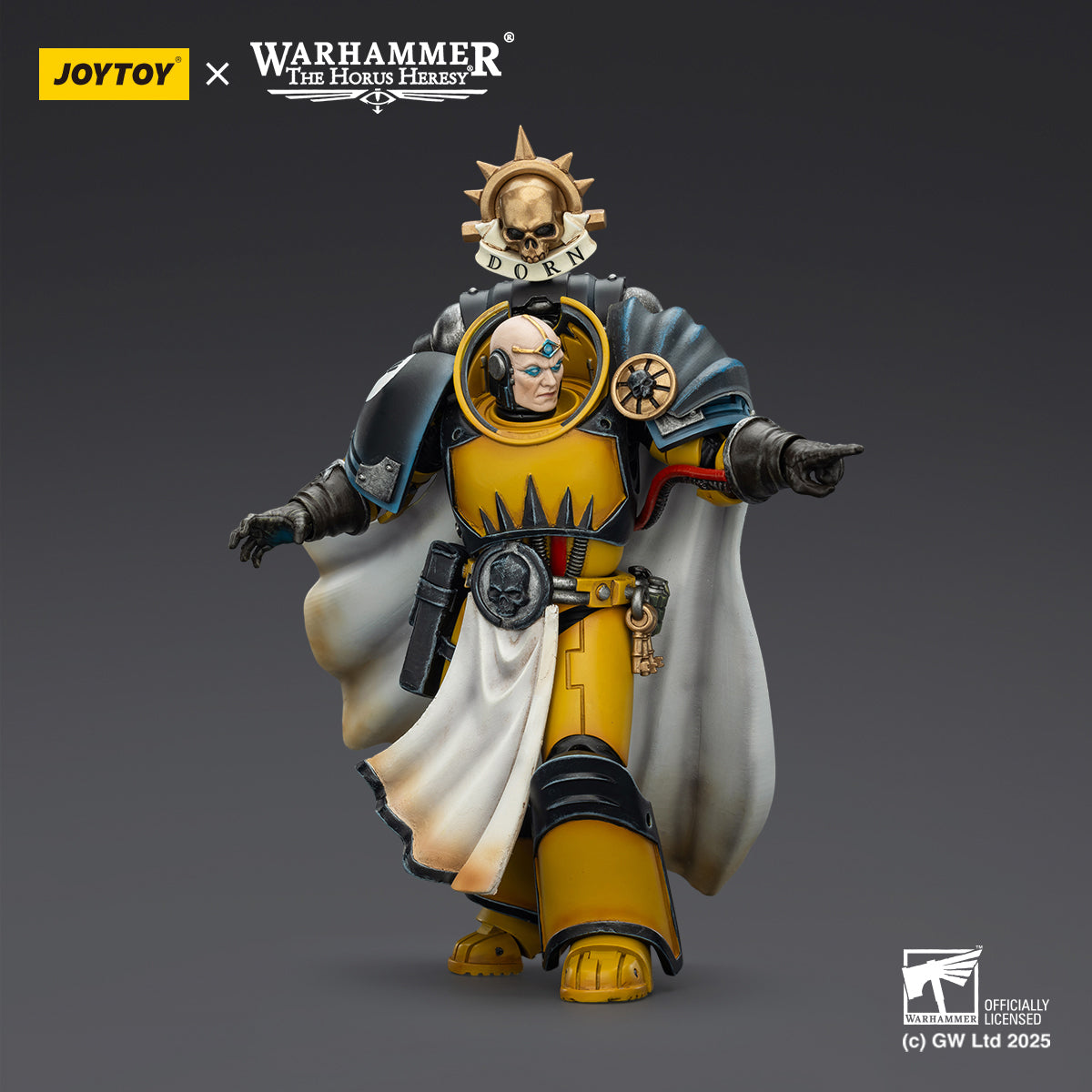 JOYTOY Warhammer Imperial Fists Librarian Consul with Force Axe and Bo
