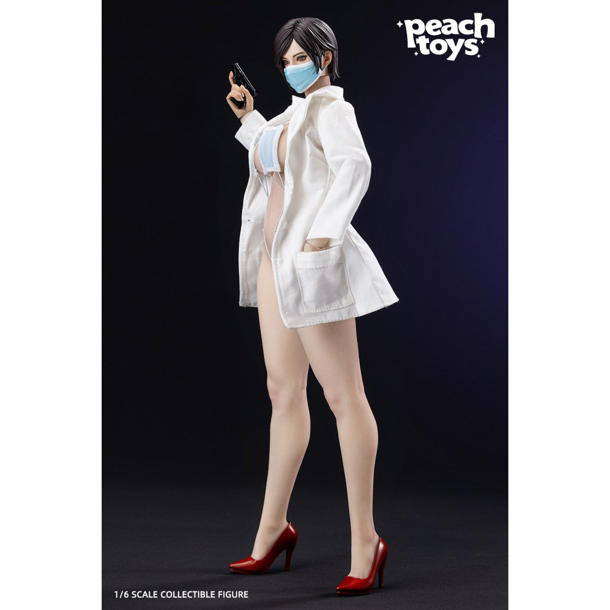 Peach Toys PEA001 Biohazard 1/6 Figure | Protective Suit, Mask & FBI Badge