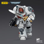 JOYTOY Warhammer 40,000 White Scars Terminator with Power Fist and Assault Cannon & with Power Fist and Storm Bolter & with Power Sword and Storm Bolter Action Figure