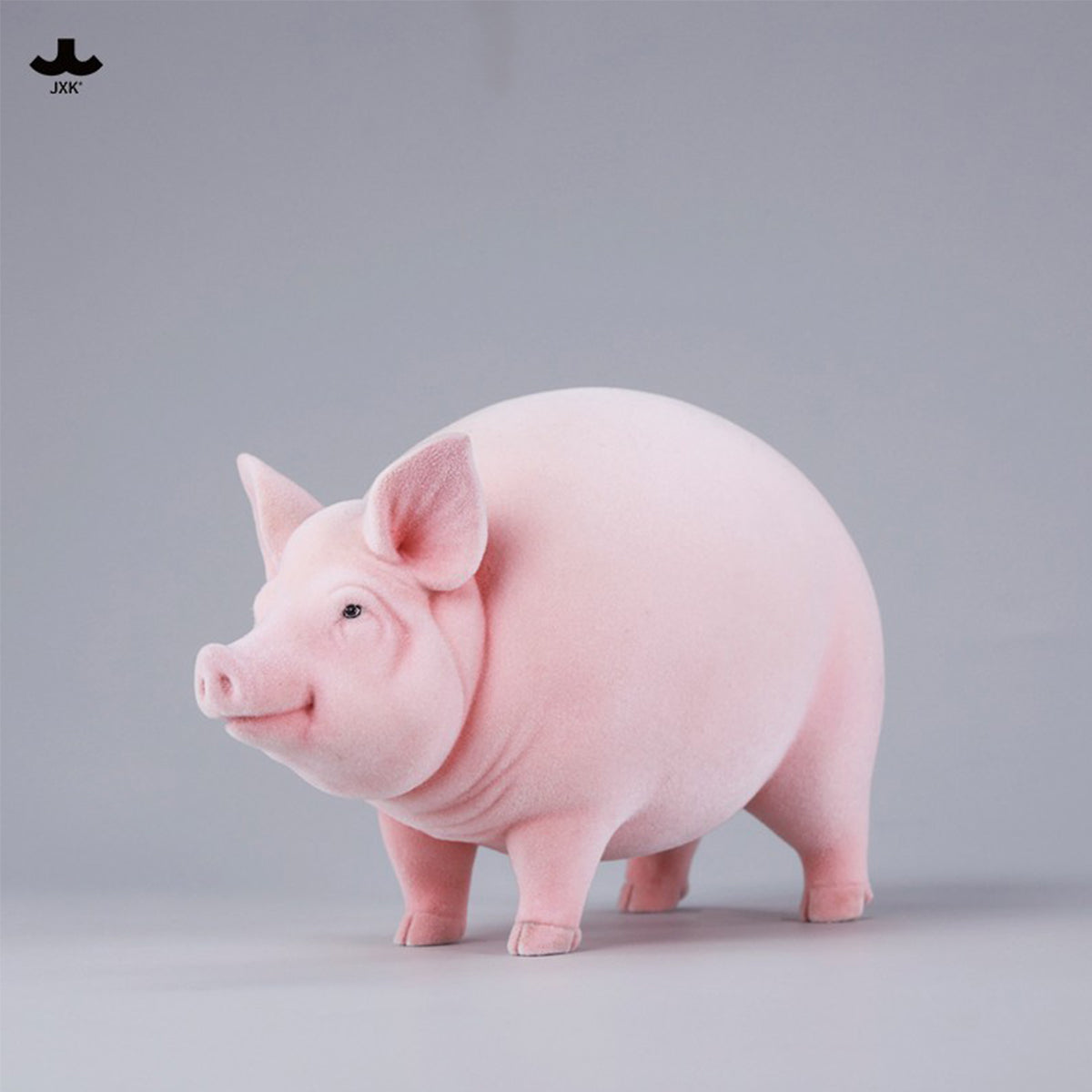 JXK Plump and Round Fat Pig (JXK343) Static Expertly Hand-Painted Lifelike Animal Figurine