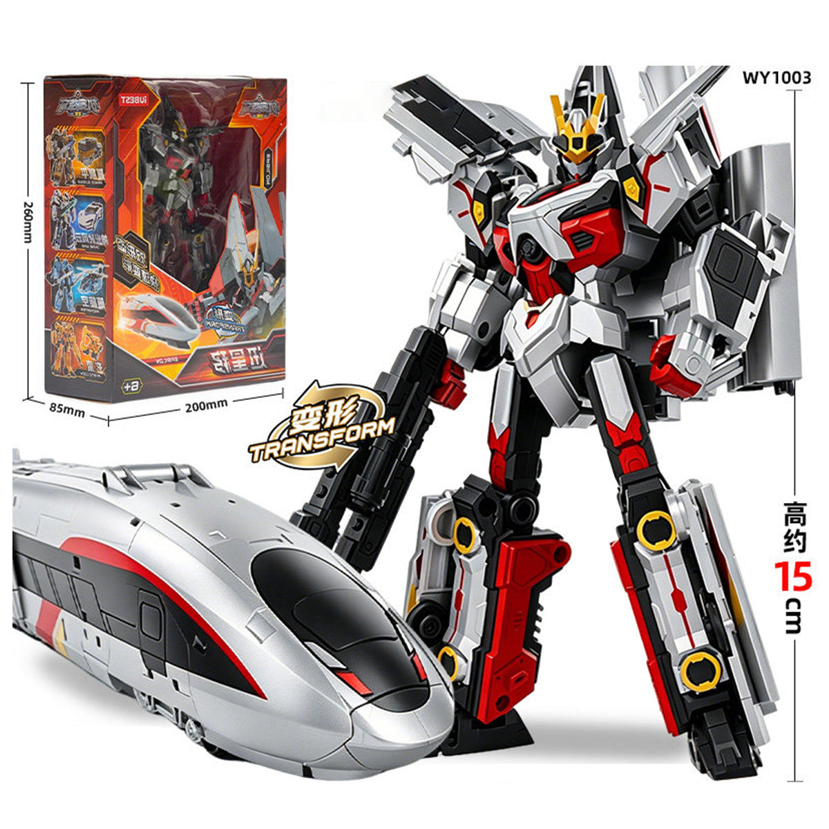 iUBEST Glory Alliance QINGFEI & LEIJIZHI & MACHIAPTER & MYSTICLOCK & EPSILON & PRINCE GLADOUS & DIVINE-WIND Equipped with weapons and two forms Transfor Mech Robot Model Vehicle