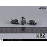 ZYTOYS, MK2 Grenade Pineapple Grenade, Weapon Model Doll Accessory for 12-inches Figure