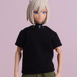 Vêtements de poupée ATStory : T-shirt noir à manches longues et courtes pour figurine de 15 cm