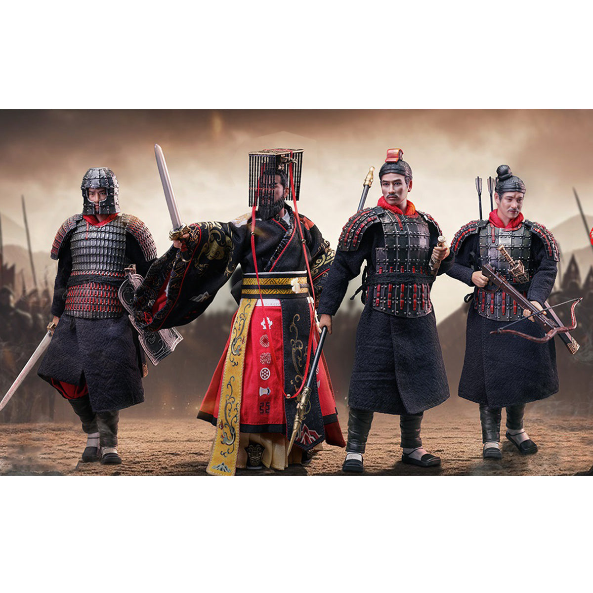 303TOYS, Huaxia In The Palm - The Qin Empire, The Eternal First Emperor/Halberdier/Crossbowman/Swordsman Deluxe Single Figure Edition & Ultimate Deluxe Set Action Figures