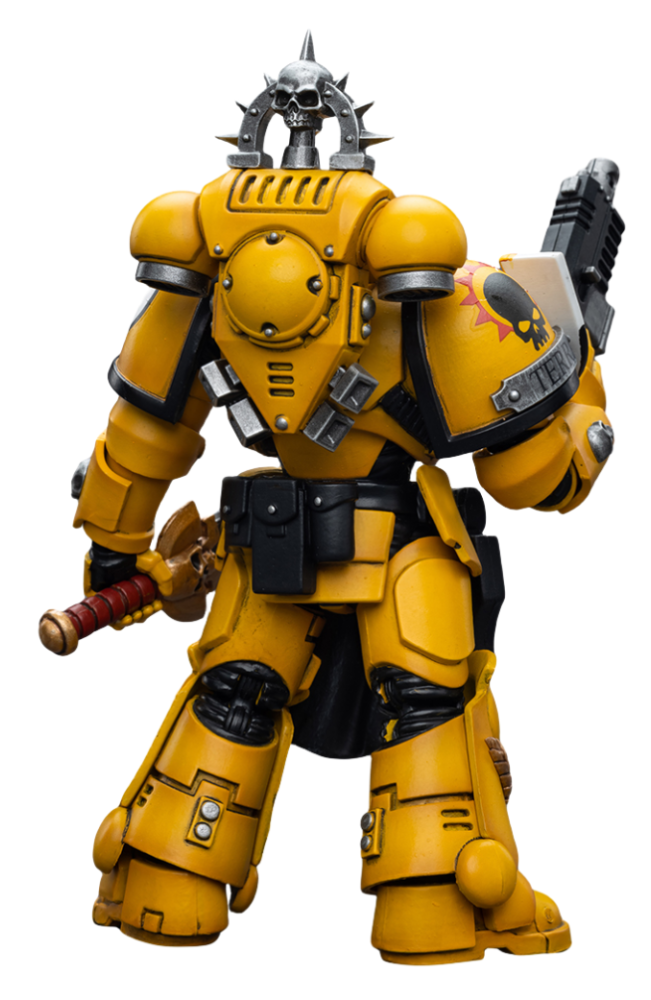 HiPlay JoyToy Warhammer 40K Collectible Figure: Imperial Fists Lieutenant with Power Sword 1:18 Scale Action Figures