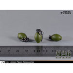 ZYTOYS, MK2 Grenade Pineapple Grenade, Weapon Model Doll Accessory for 12-inches Figure