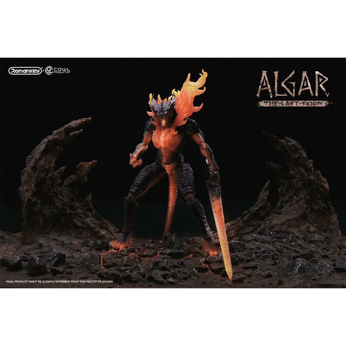 Romankey X COWL The Last Scion Algar The First Receiver Action Figure