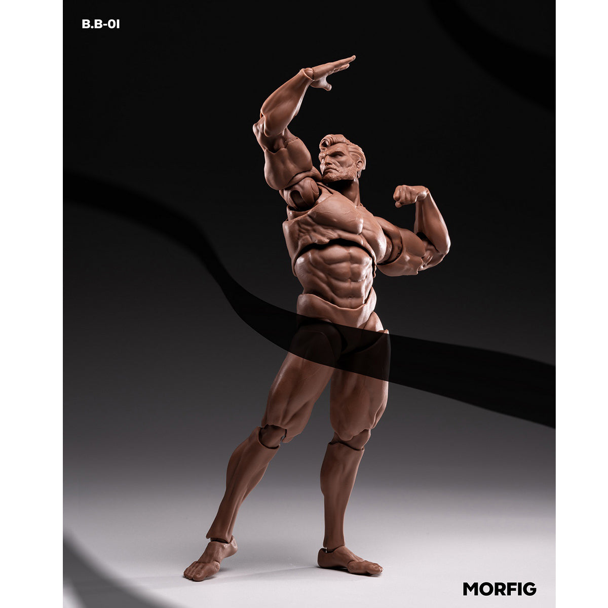 MORFIG Muscular Male Articulated Joints B.B-01 1/12 Scale Action Figure Body