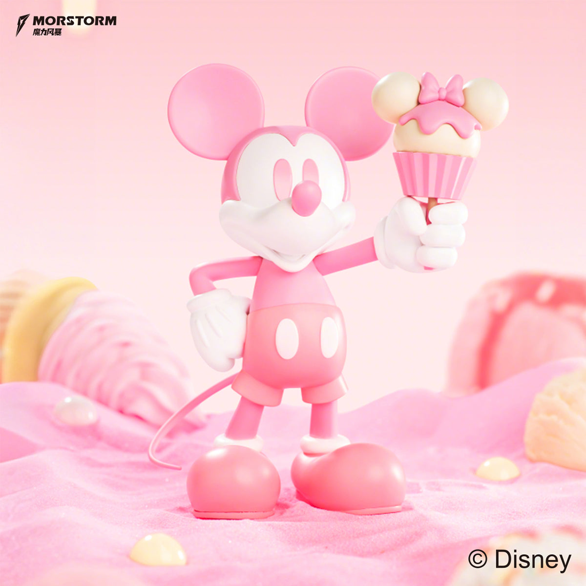 MORSTORM Classic Series Ice Cream Mickey Color Variant Art Figurine