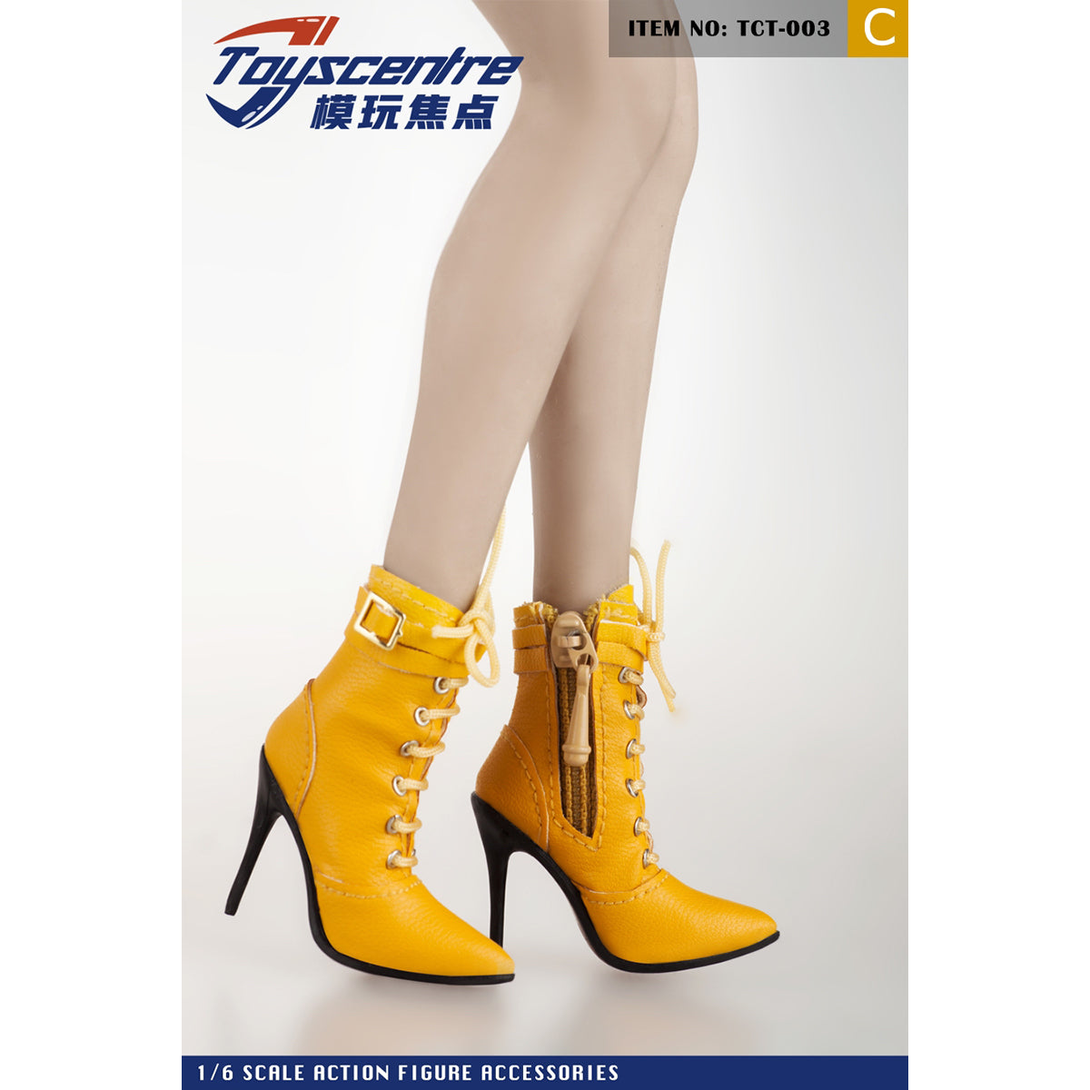 Toyscentre, Female Pointed High Heels Shoes, Doll Accessory for 12-inches Action Figurine