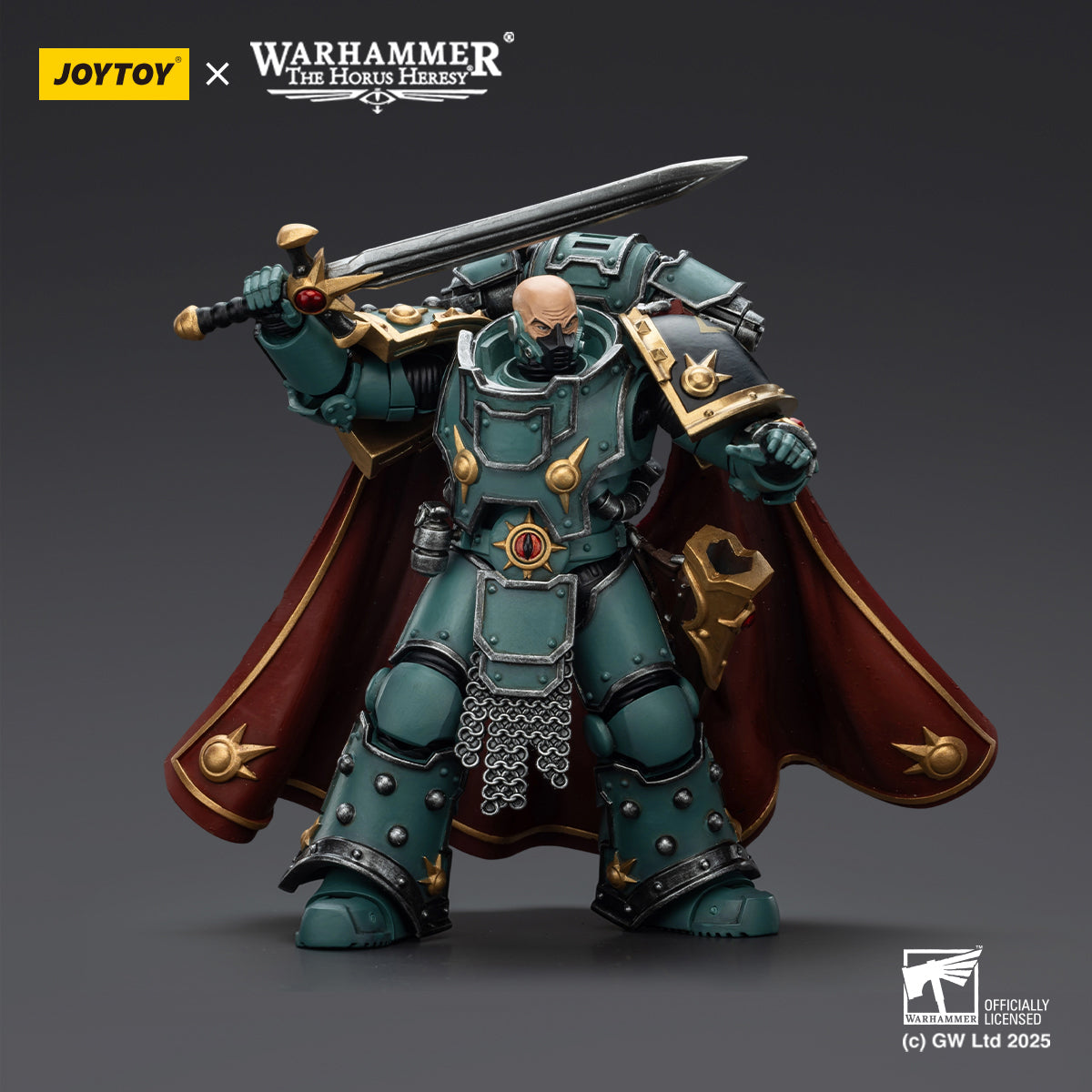 JOYTOY Imperial Fists Legion Apothecary/Sons of Horus Legion Apothecary & Legion Champion & Cataphractii Praetor with Combi-Melta and Power Maul 1/18 Scale Action Figure