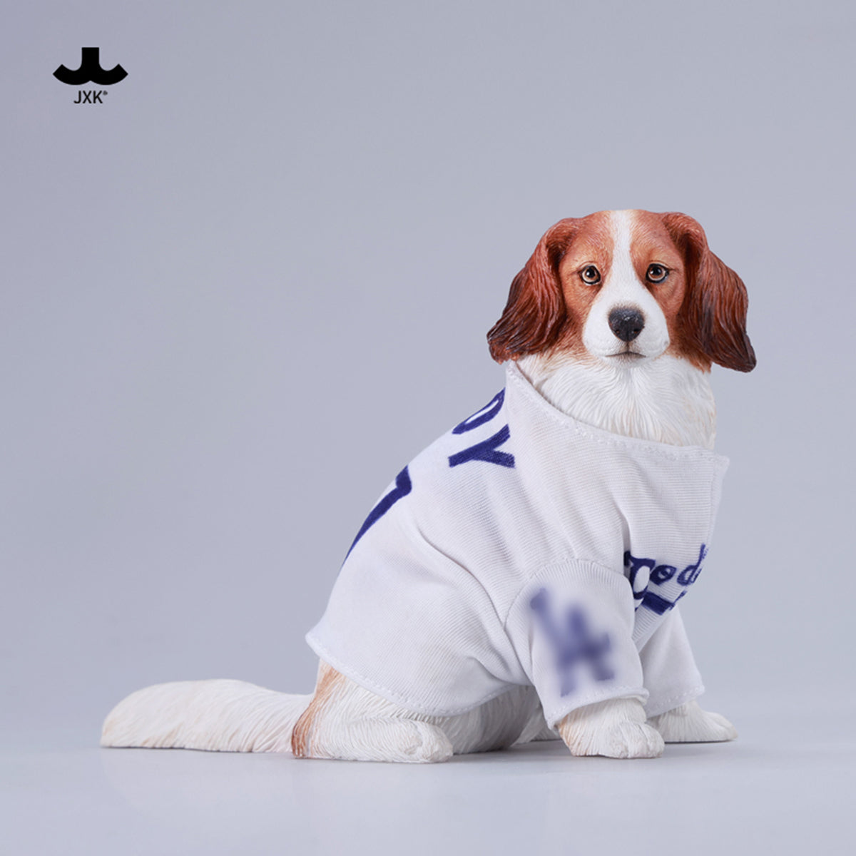 JXK, Kooikerhondje Dog, Static Expertly Hand-Painted Lifelike Animal Figurine