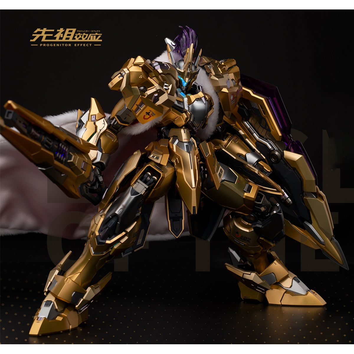 MOSHOW MCT-J03 MCT-E02 Progenitor Effect Premium Class Date Masamune ADVANCED & Lancelot Of The Lake Gold Limited 1/72 Scale Mecha Action Figure