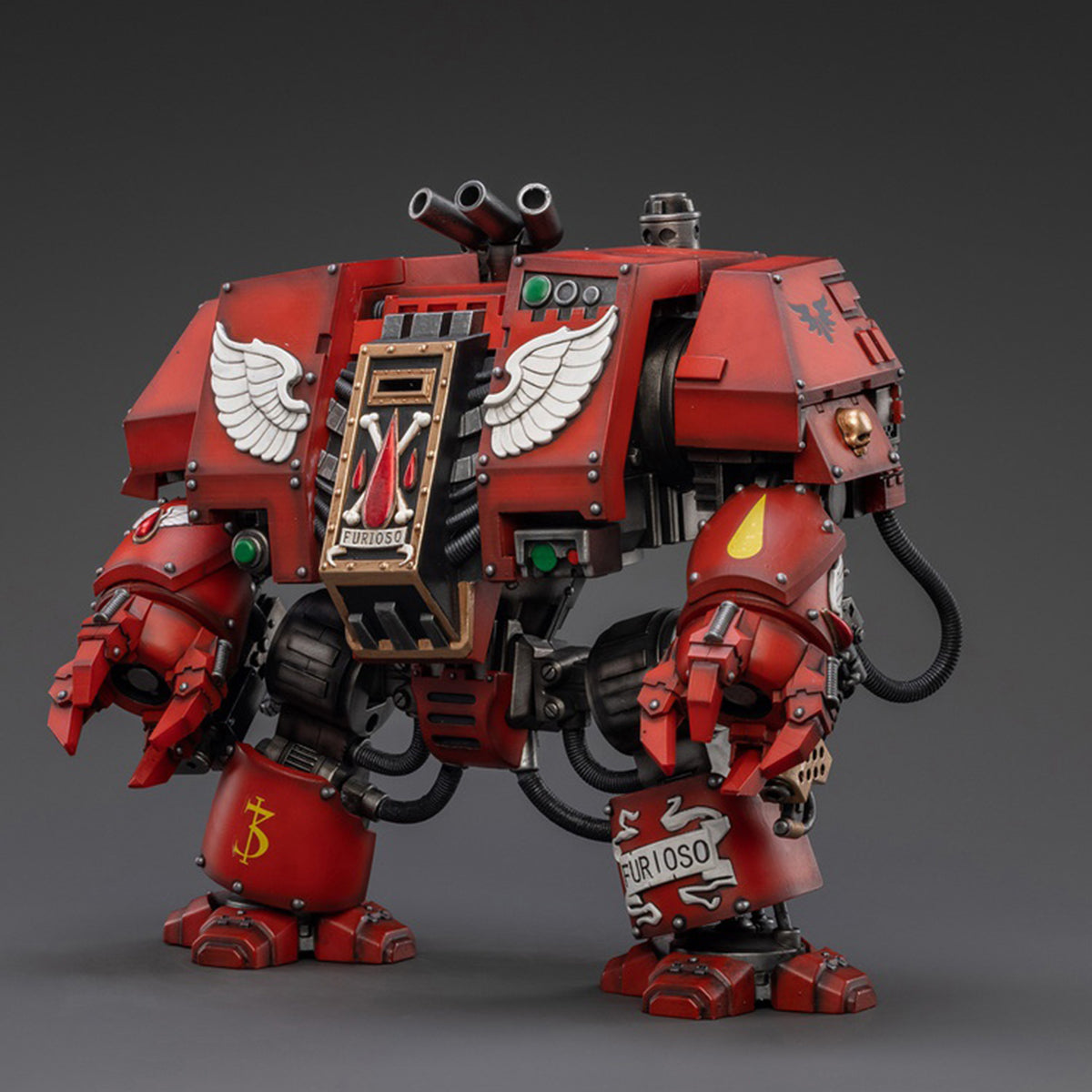 Figura de acción JOYTOY Warhammer 40,000 Blood Angels Furioso Dreadnought Brother Samel