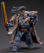 Figura coleccionable JoyToy de Warhammer 40K: Figuras de acción de Ragnar Melena Negra de los Lobos Espaciales