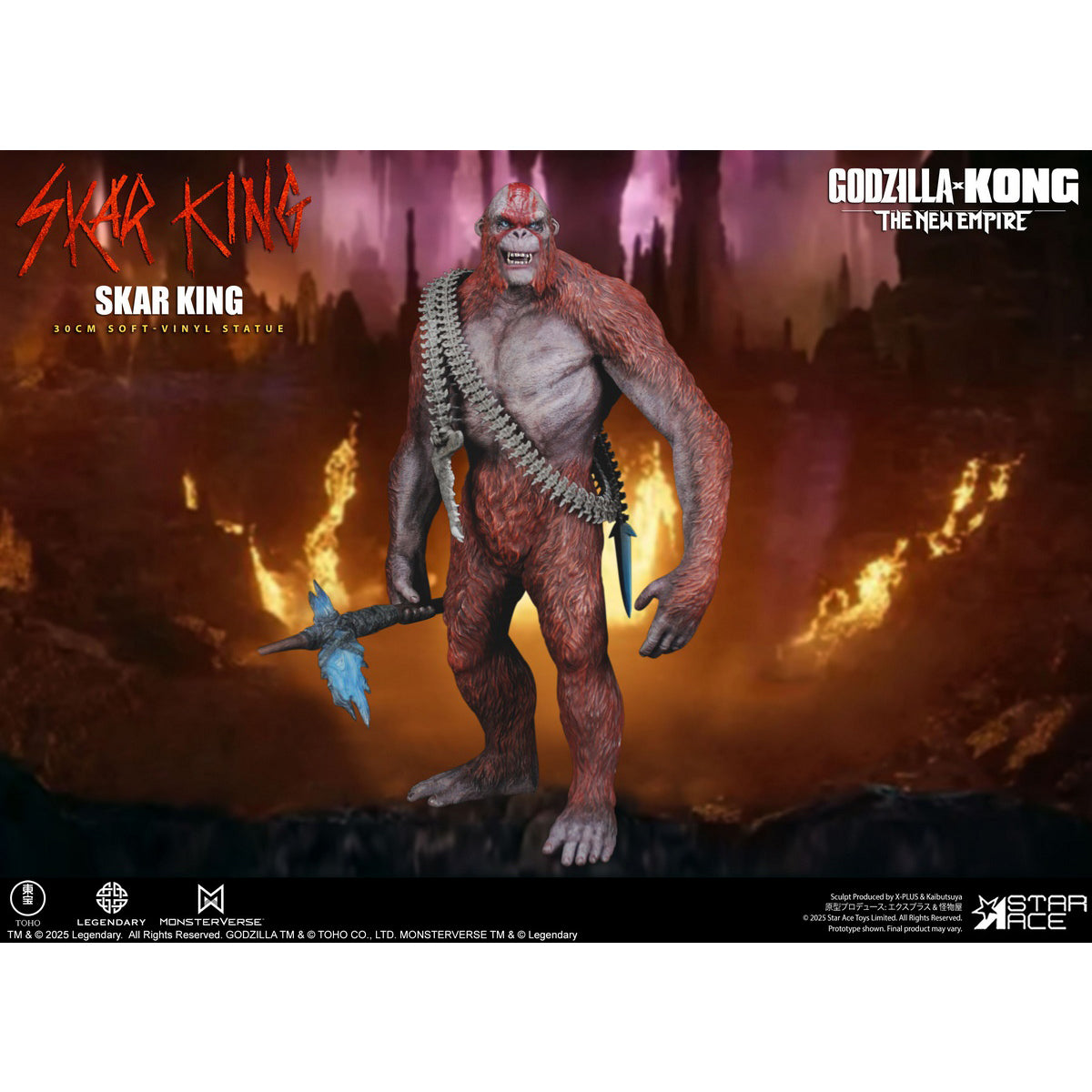 STAR ACE Toys Godzilla vs. Kong: The New Empire - Skar King Action Figure