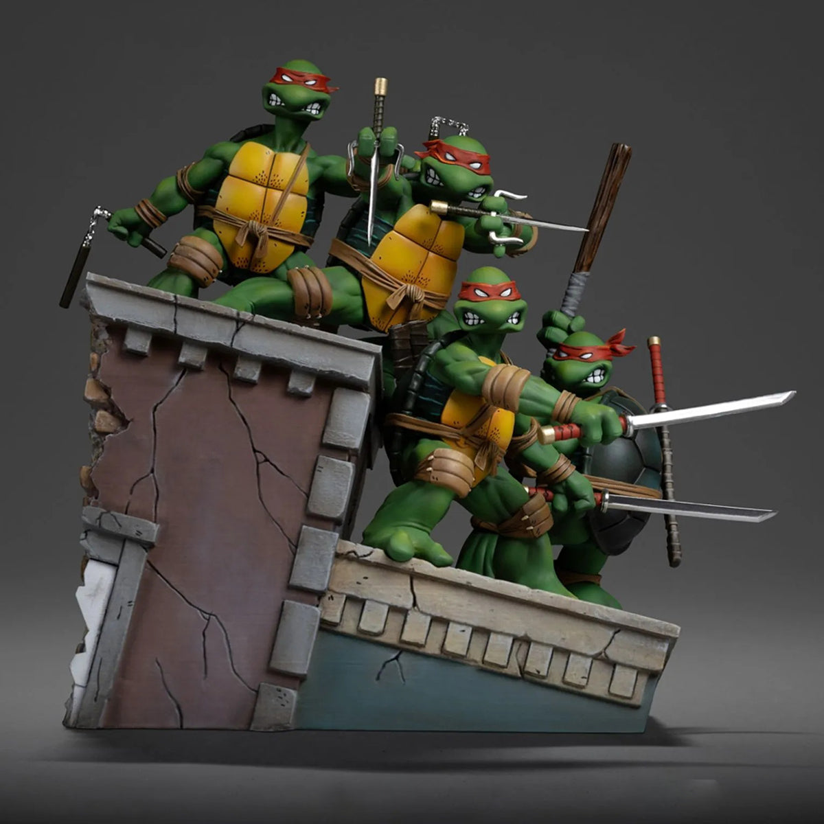 Iron Studios 1/10 Teenage Mutant Ninja Turtles TMNT 1st Cover Set Art Movie Statue