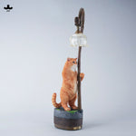 JXK Lily of the Valley Reflecting a Cat JXK342 Collectible Animal Figurine