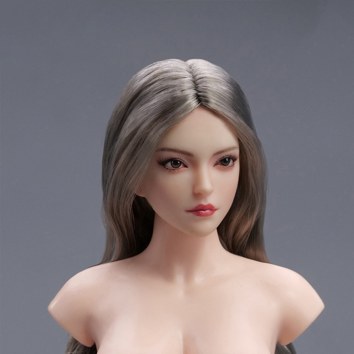 YMTOYS Action Figure Head Sculpt Accessory: Asian Female Head Sculpture - Xiao Zhao, Movable Eye, For 12-inch Miniature Figure