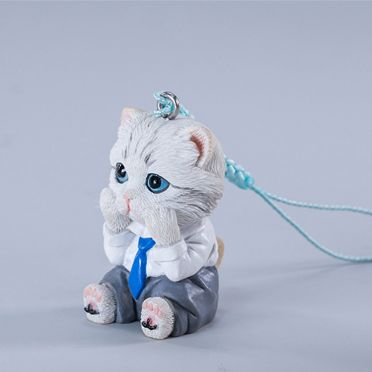 笑う動物たち JXK&small, Drowsy Mew, Static Cat Animal Figurine