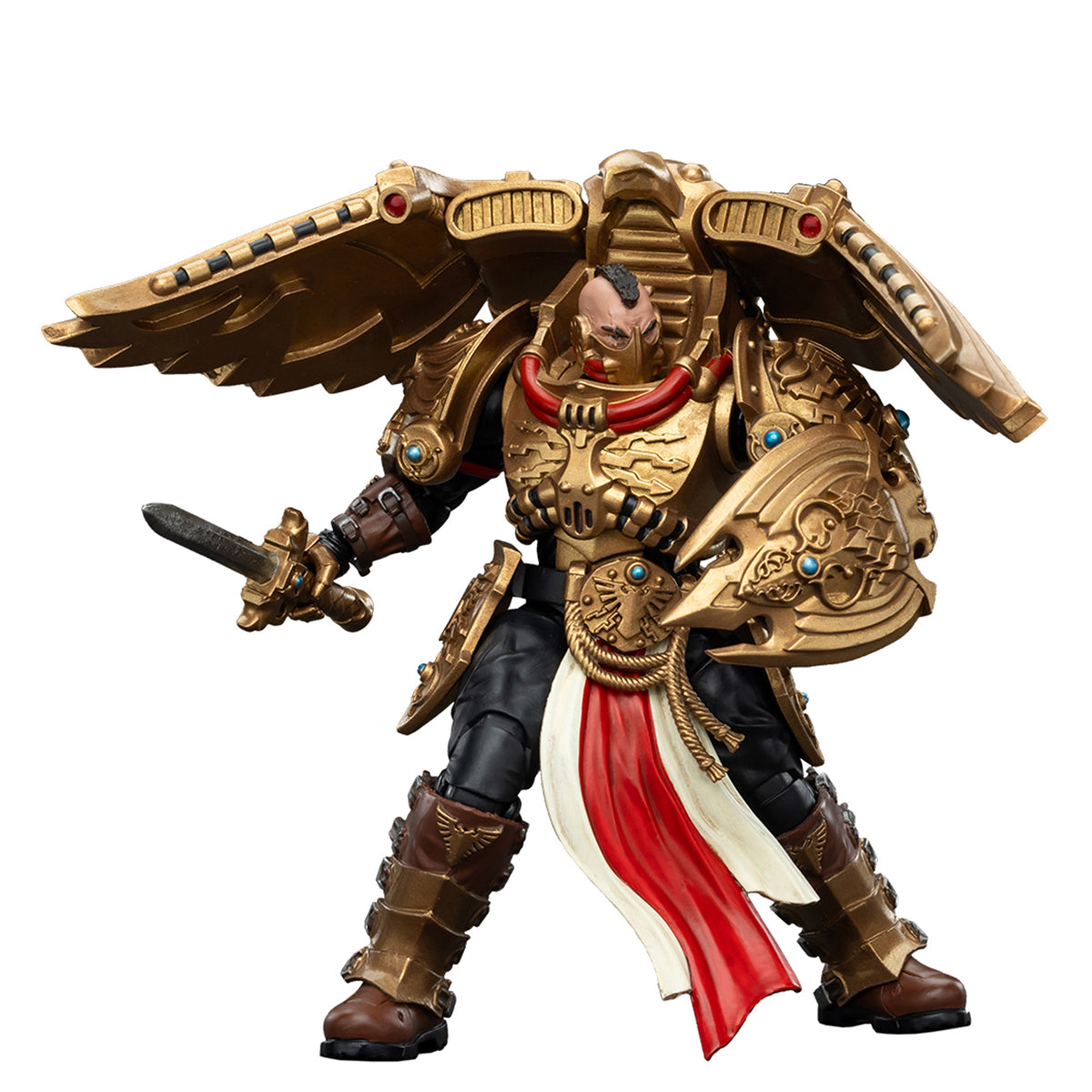 (Only Shipped to the US) JOYTOY Warhammer The Horus Heresy 1/18 Legio Custodes Custodian Venatari Squad Venatari with Venatari Lance JT00799 Action Figures