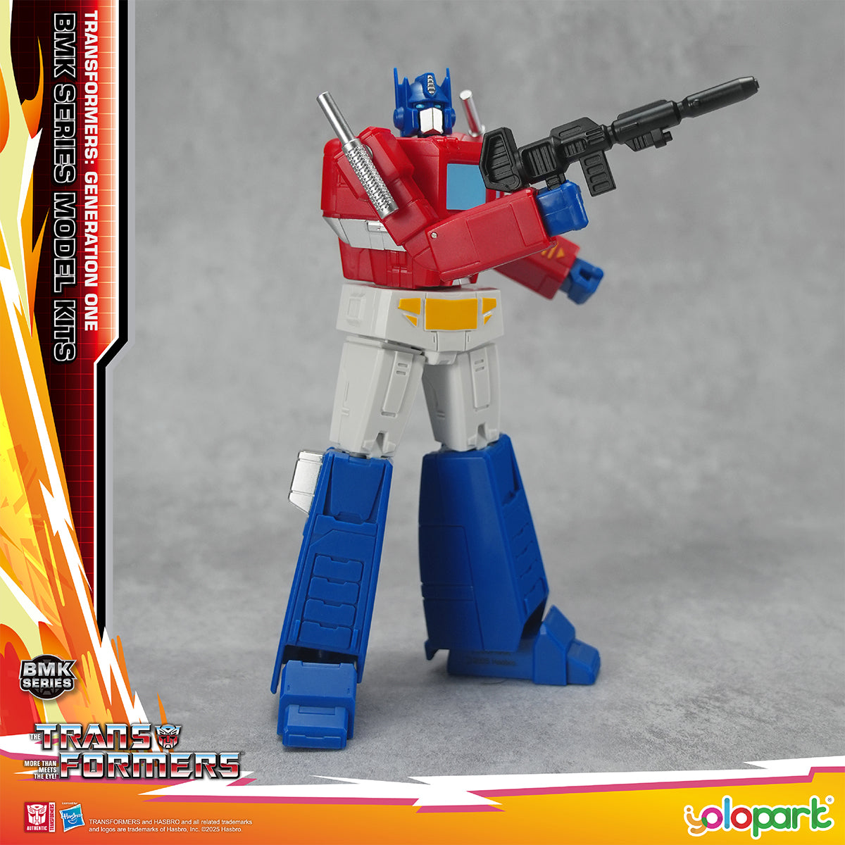 Yolopark Transformers G1 Animation BMK Optimus Prime Megatron Bumblebee Starscream Set Model Kit