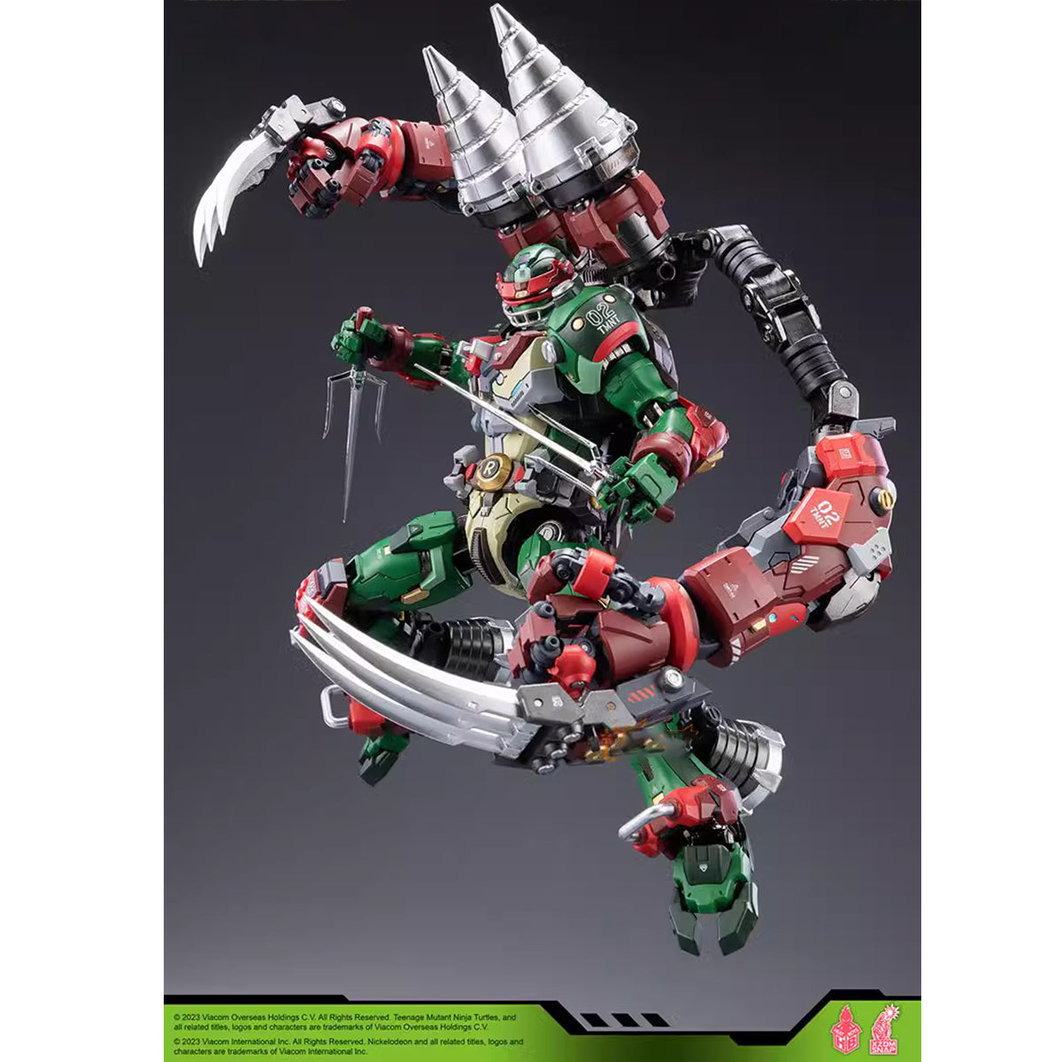(Only Shipped to the US) HEATBOYS Mecha Alloy Armor TMNT Raphael HB0013 Action Figure