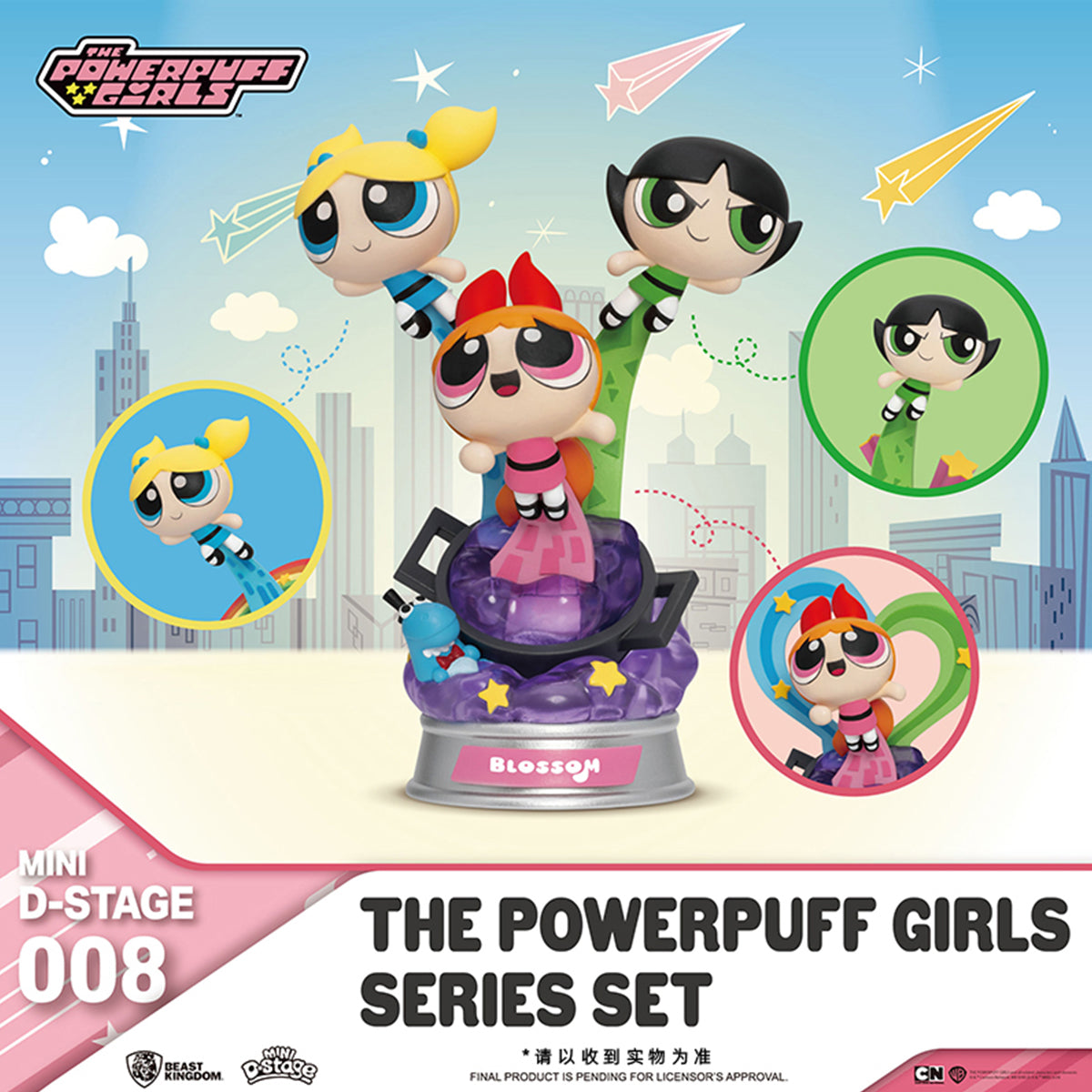 Beast Kingdom MDS-008 The Powerpuff Girls Series Randomly Single Blind Box Figure
