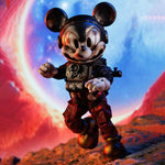 WeArtDoing Time Warrior Series Wasteland: Space Mouse Crimson Red Action Figure