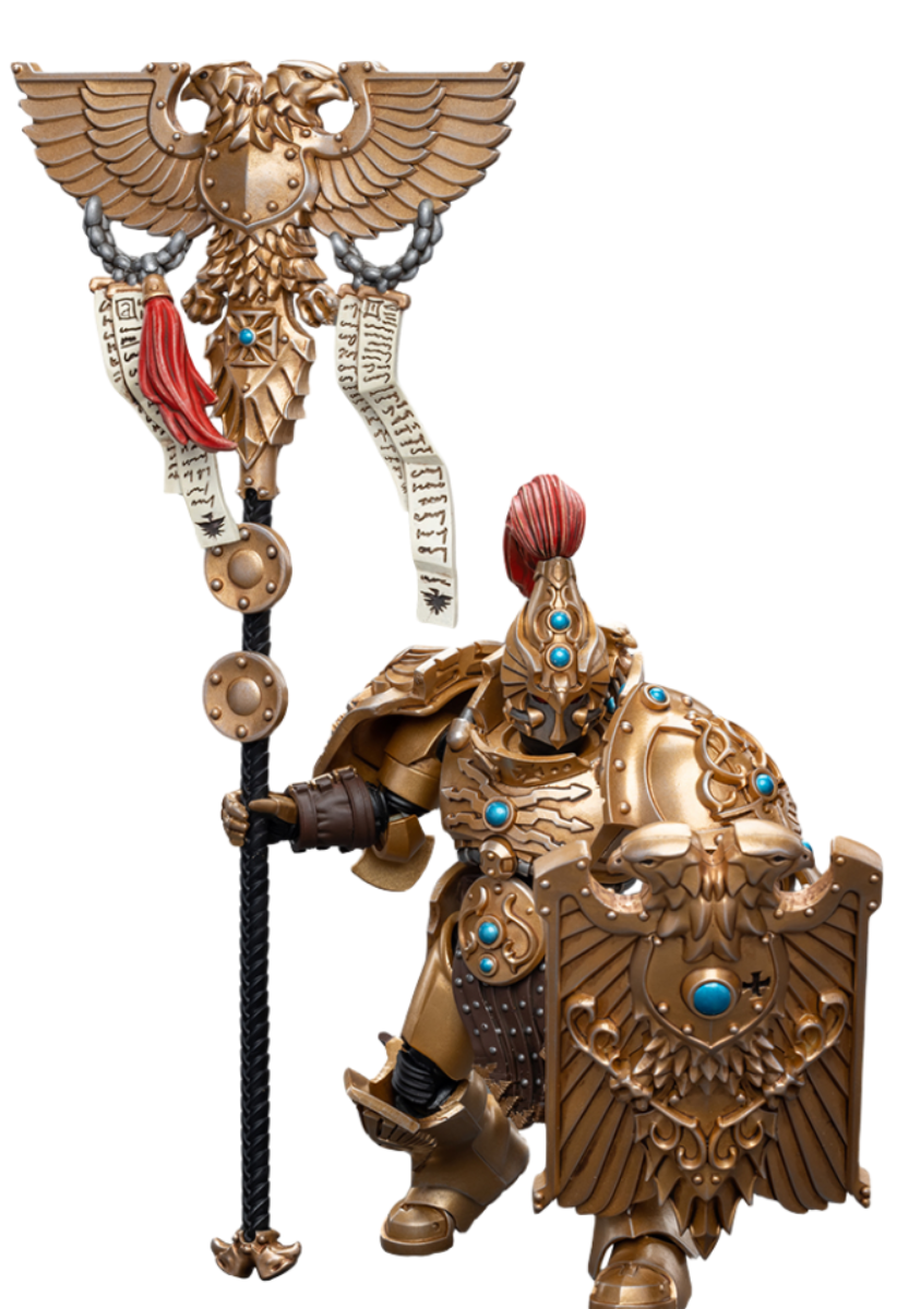 HiPlay JoyToy 40K Collectible Figure: Adeptus Custodes Vexilus Praetor 1:18 Scale Action Figures JT7820 (Vexilus Praetor)