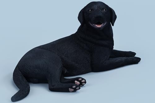 HiPlay JXK Collectible Dog Figure: Labrador, Expertly Hand-Painted, Lifelike, Safe Resin, 1:6 Scale Miniature Animal Figurine