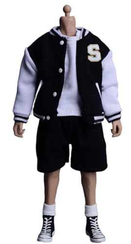 1/12 Scale Figure Doll Clothes: Baseball Coat Collectible Accessory