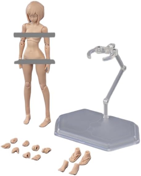 86TOYS Longshan Metal T86-ST01B Female Half-Seamless Action Figure Body -Tall and Plump Body Shape Small Bust and Suntan skin