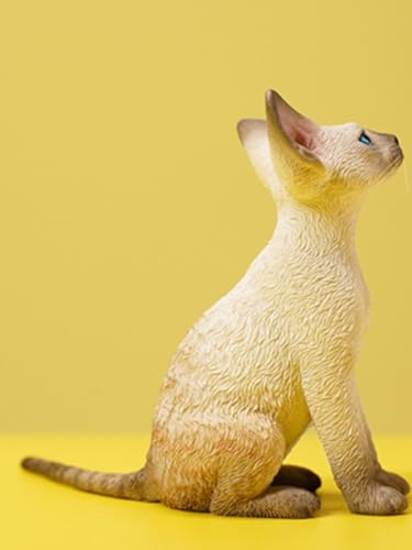 HiPlay JXK Collectible Cat Figure: Deon Rex, 1:6 Scale Miniature Animal Figurine