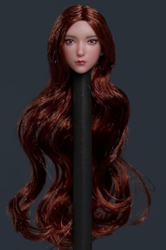 1:12 Scale Female Head Sculpt, Cute Girl Head Sculpture for 6-inch Action Figures