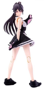Tenue de femme de chambre noire pour figurine articulée Hasuki CS010A (échelle 1:12)