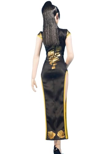 HiPlay 1/6 Scale Figure Doll Clothes: Chinese-Style Printed Cheongsam for 12-inch Collectible Action Figure