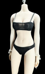 Ropa para muñecas a escala 1/6: Conjunto de ropa interior y bragas para figuras de acción coleccionables de 12 pulgadas