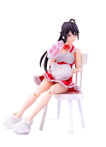 Tenue de femme de chambre noire pour figurine articulée Hasuki CS010A (échelle 1:12)