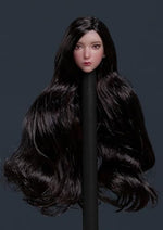 1:12 Scale Female Head Sculpt, Cute Girl Head Sculpture for 6-inch Action Figures
